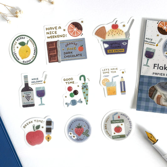 eric / Flake Stickers - Fruits