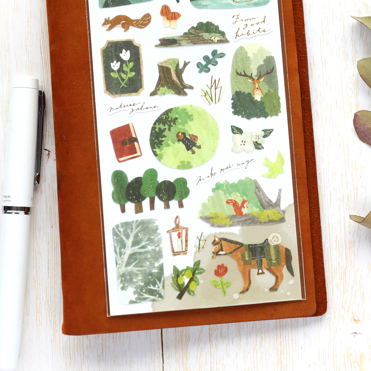 Travel Stickers - Green Forest