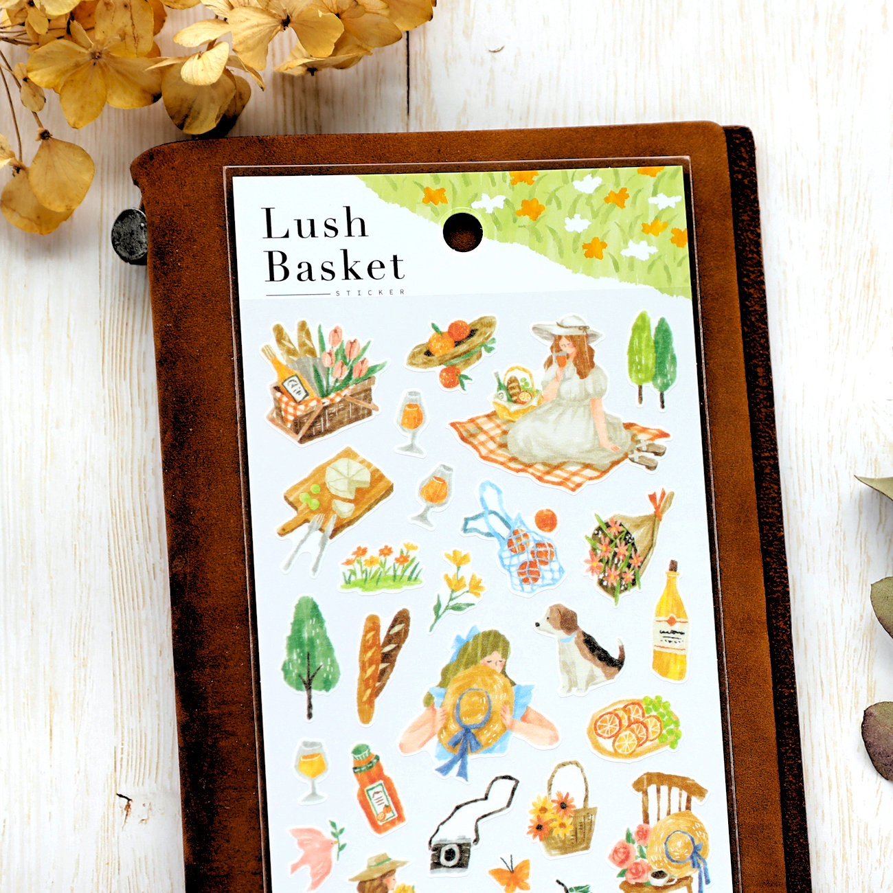 Picnic Stickers - Orange Skirt