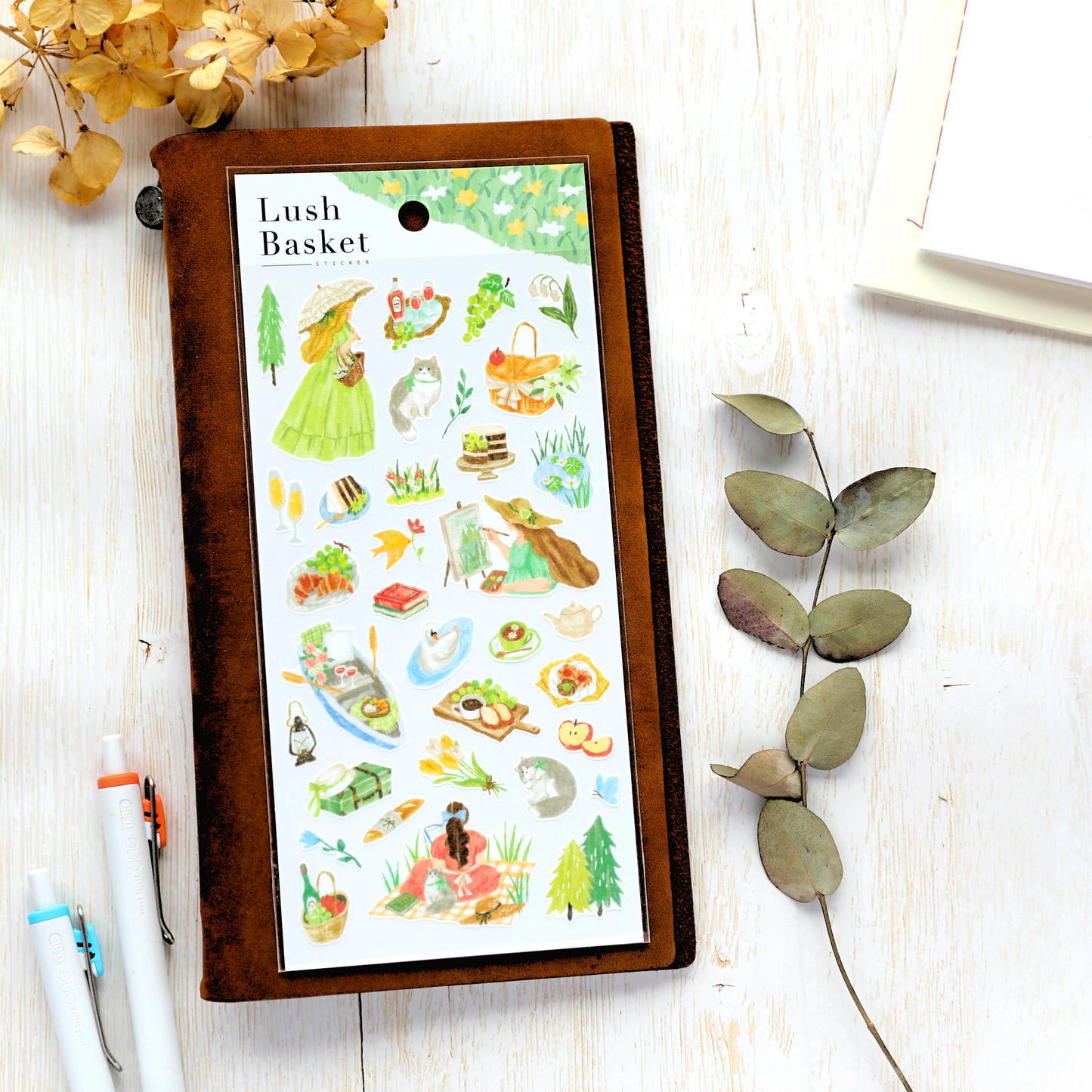Picnic Stickers - Green Skirt