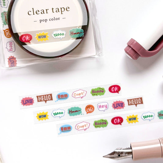 Mind Wave / Shiny Slim Clear Tape - Words