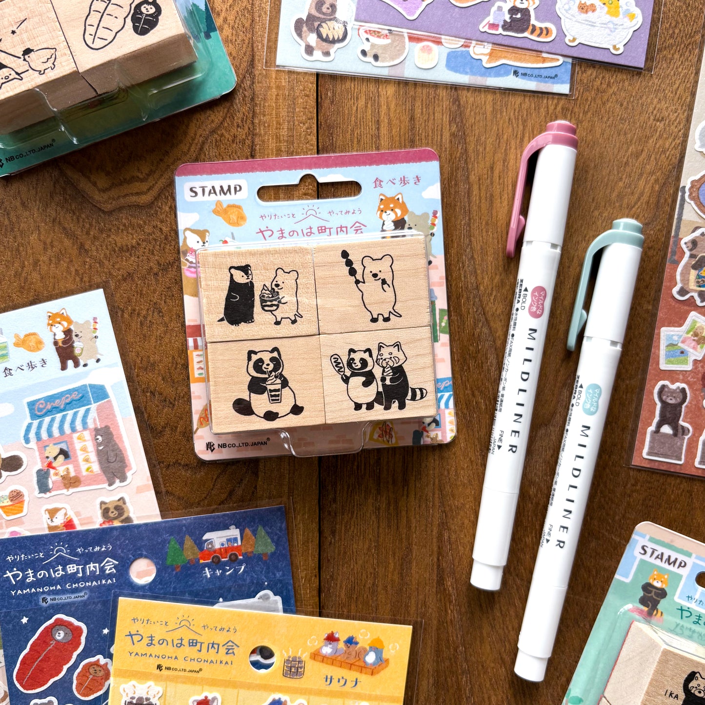 Animal Friends Rubber Stamp - Sweets