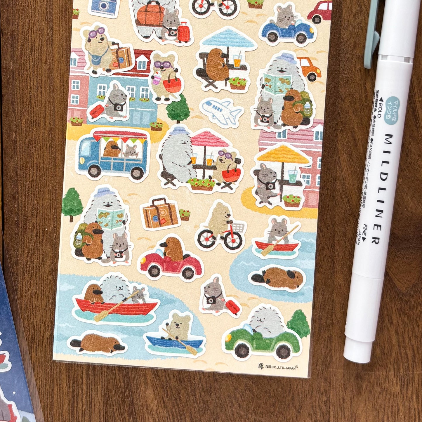 Animal Friends Stickers - Travel