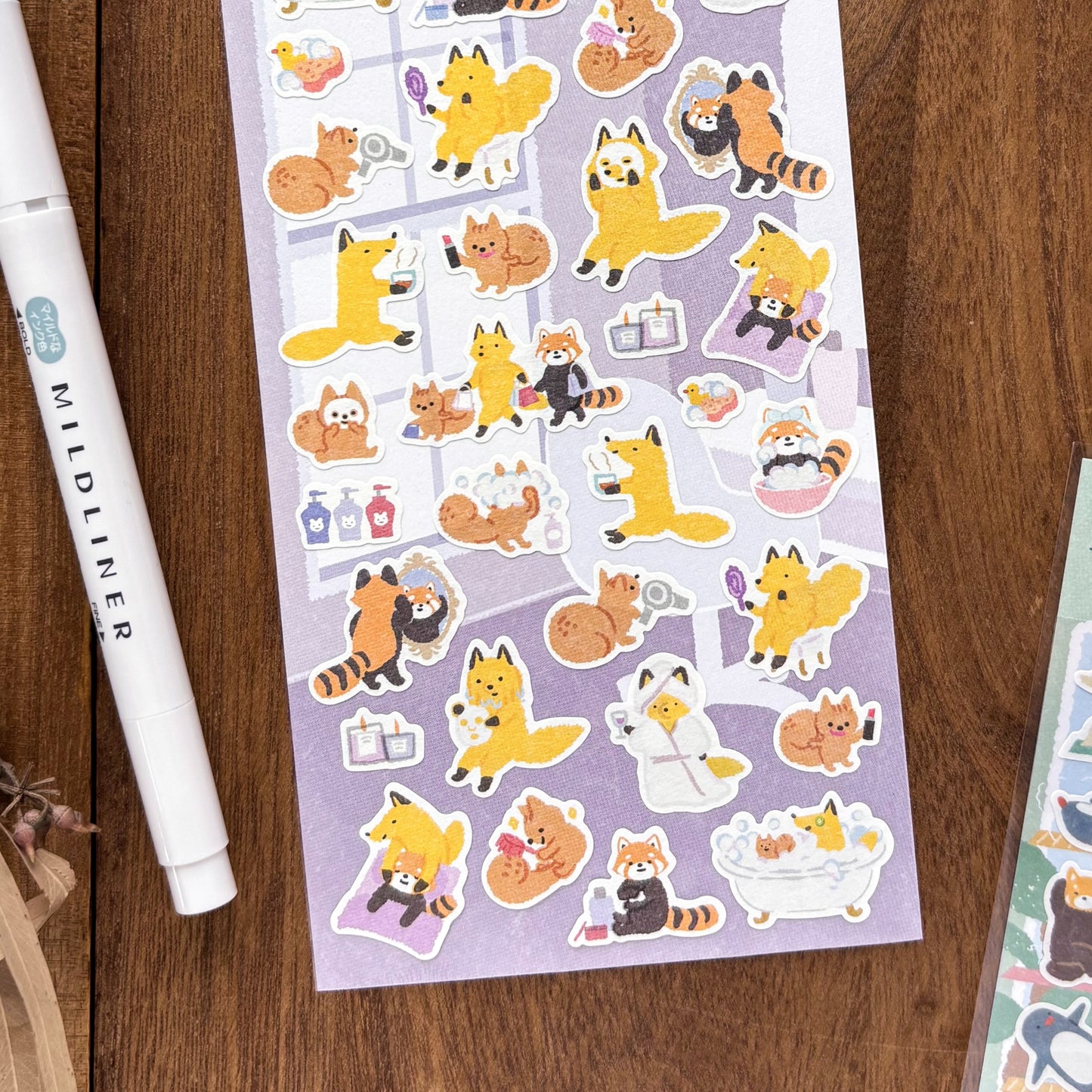 Animal Friends Stickers - Spa Time
