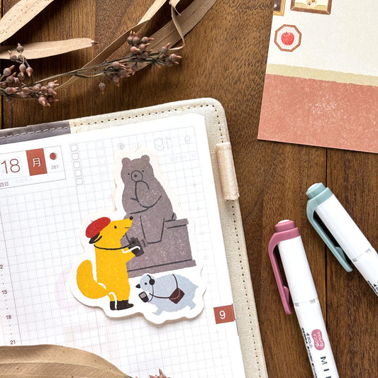 Animal Friends Vinyl Sticker - Art Museum