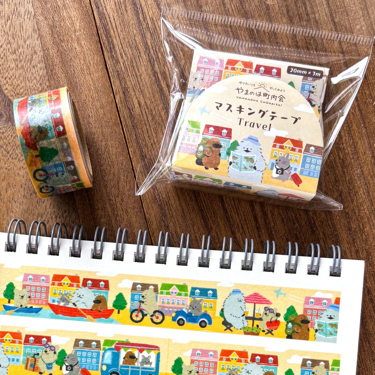 Animal Friends Washi Tape - Travel