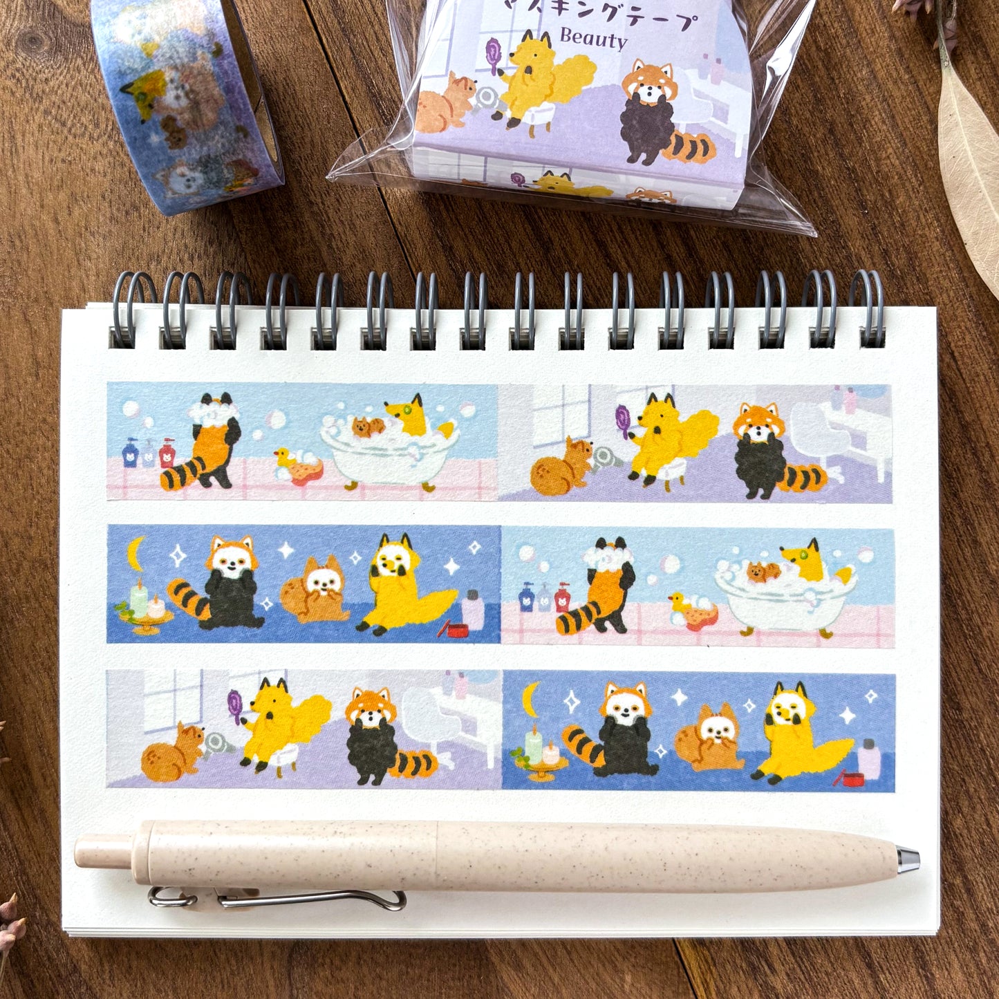 Animal Friends Washi Tape - Spa Time