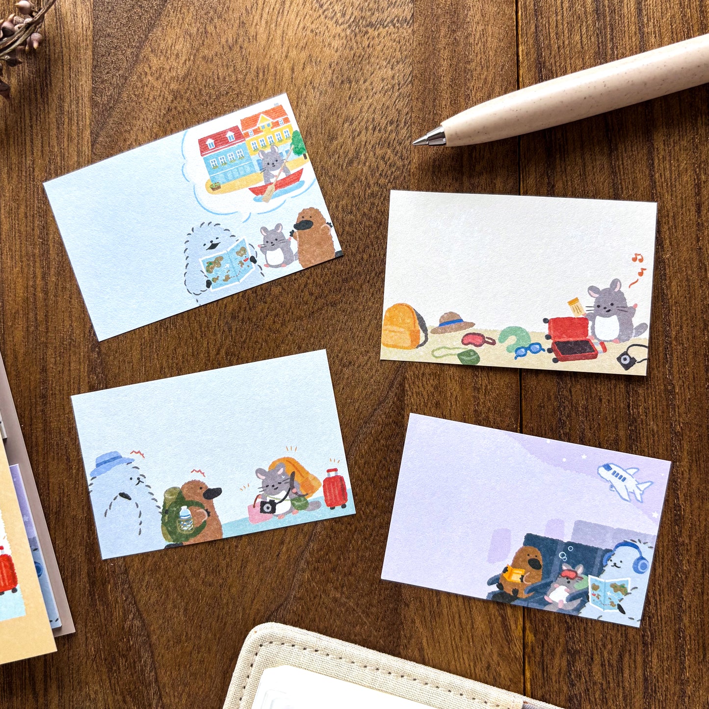 Animal Friends Sticky Notes - Travel