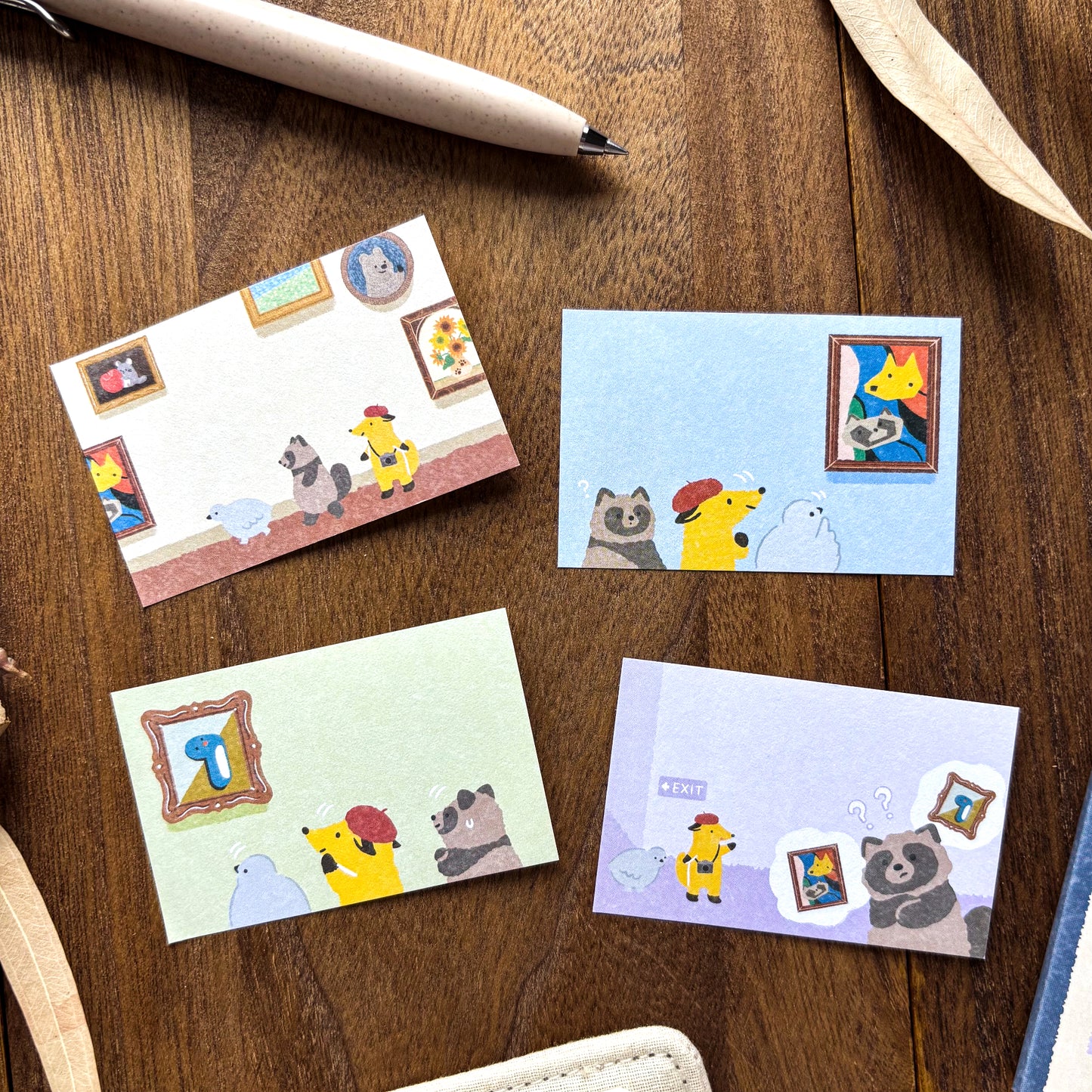 Animal Friends Sticky Notes - Art Museum