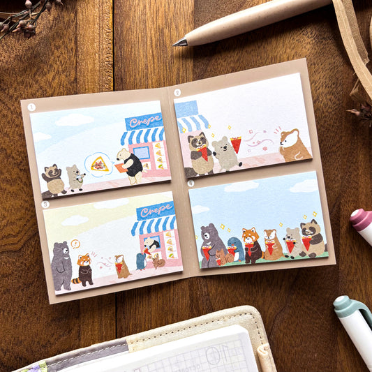 Animal Friends Sticky Notes - Sweets