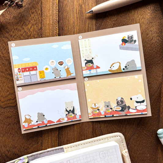 Animal Friends Sticky Notes - Lunch Time
