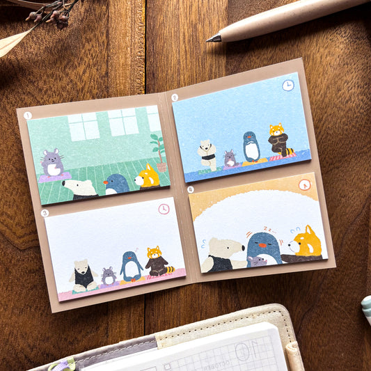 Animal Friends Sticky Notes - Yoga
