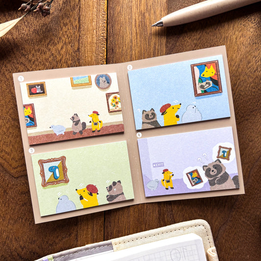 Animal Friends Sticky Notes - Art Museum