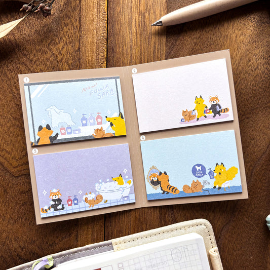 Animal Friends Sticky Notes - Spa Time