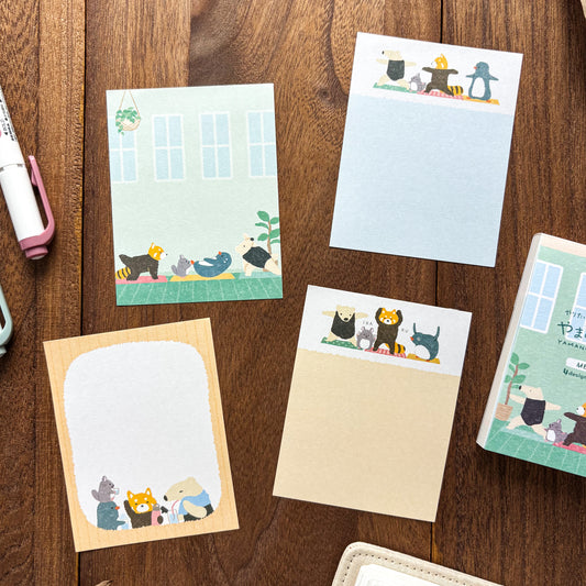 Animal Friends Memo Pad - Yoga