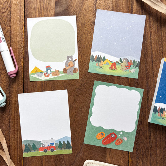 Animal Friends Memo Pad - Camping