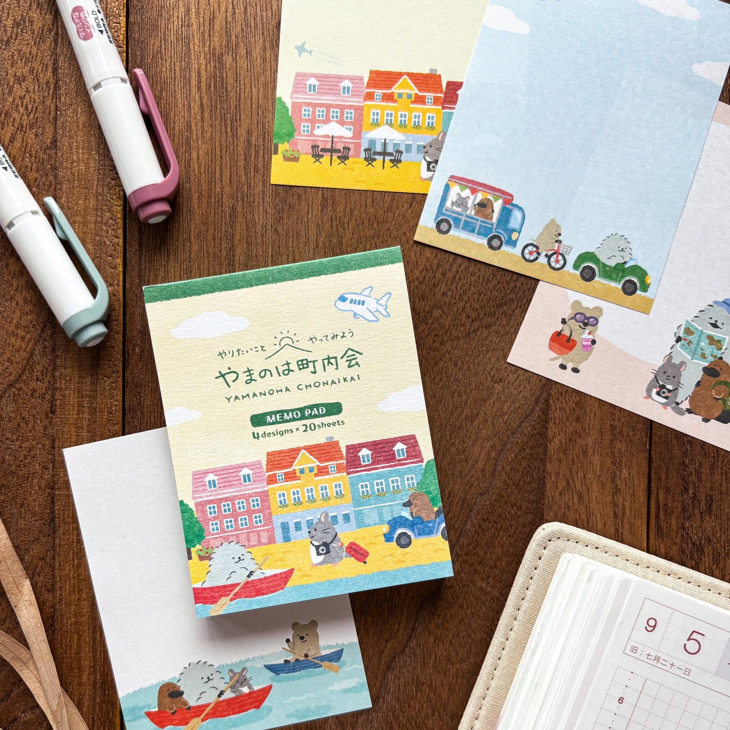 Animal Friends Memo Pad - Travel
