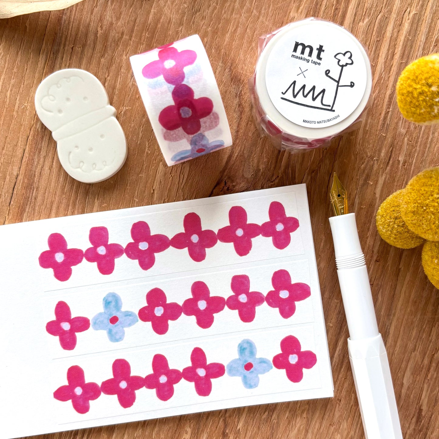 mt x Makoto Matsubayashi / Washi Tape - Flower Decoration
