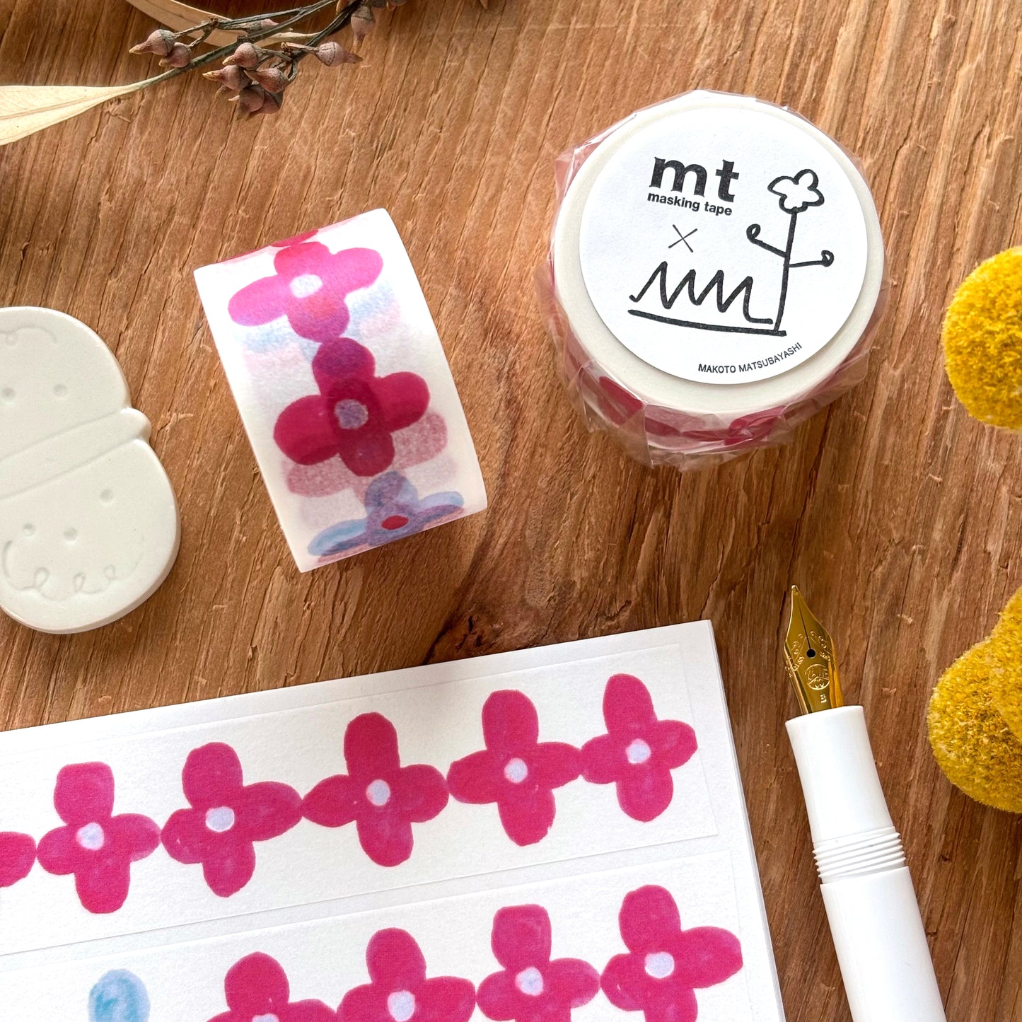 mt x Makoto Matsubayashi / Washi Tape - Flower Decoration