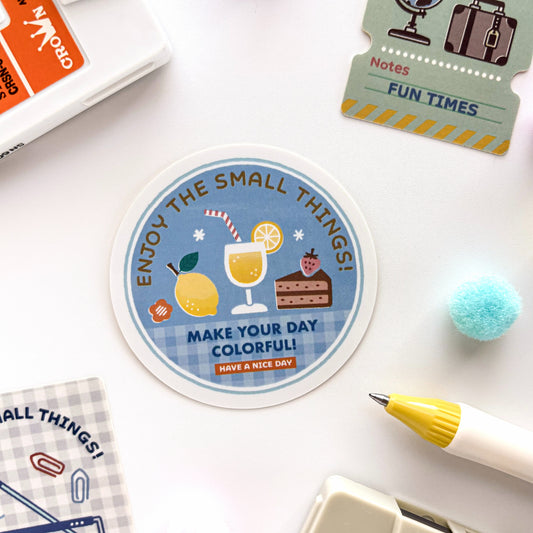 Hello, Harajuku! Limited Edition / eric / Vinyl Sticker - Enjoy the small things