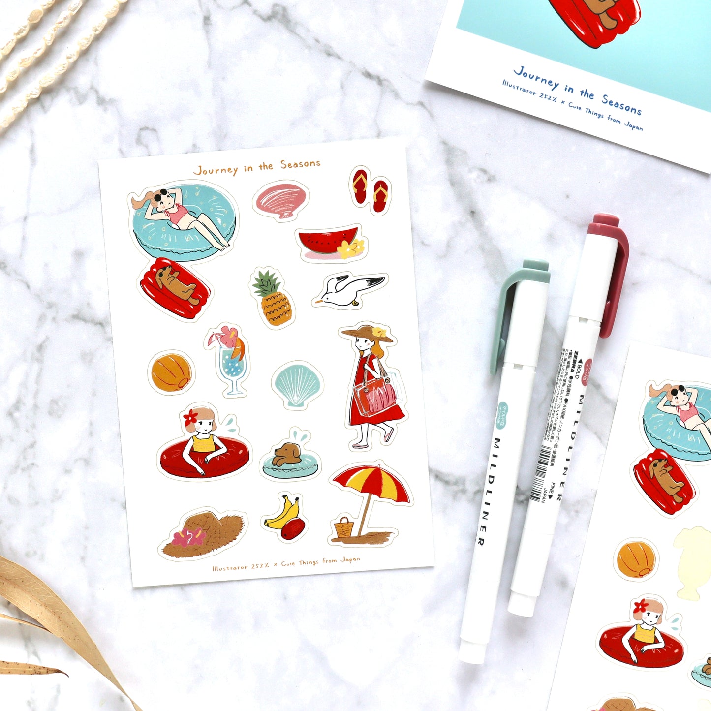 CTFJ x 252% / Stickers - Happy Summer
