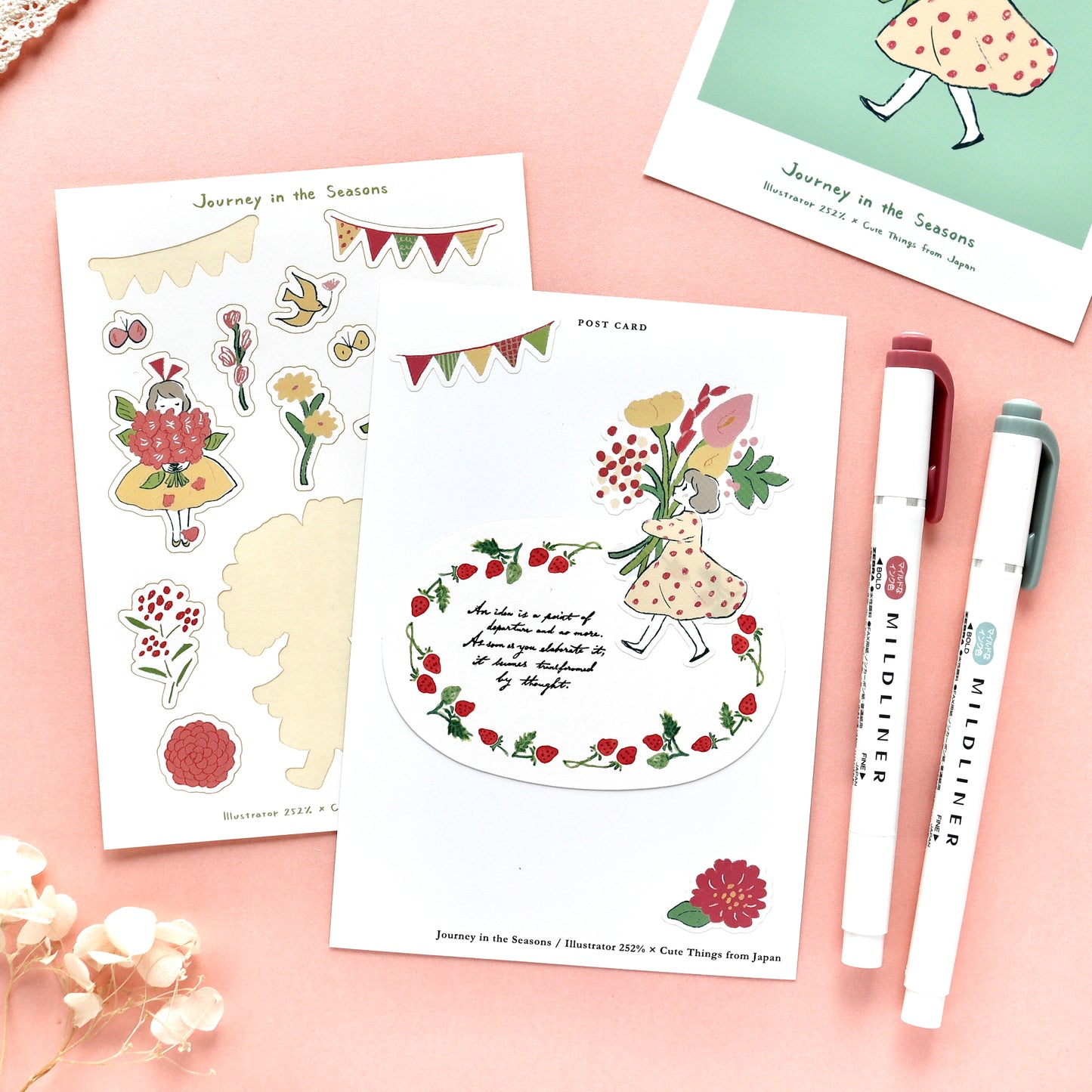 CTFJ x 252% / Stickers - Flower Girl