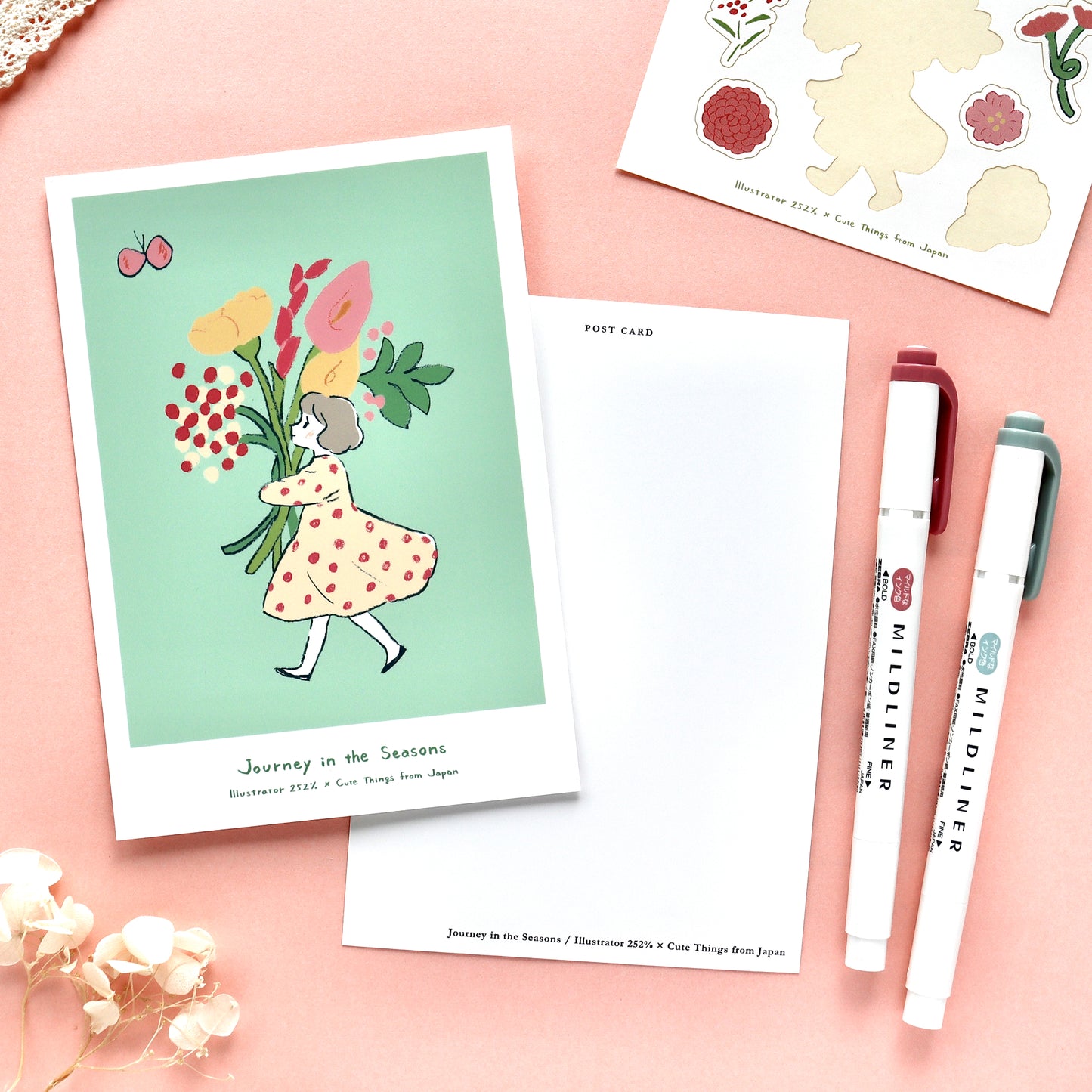 CTFJ x 252% / Postcard - Flower Girl