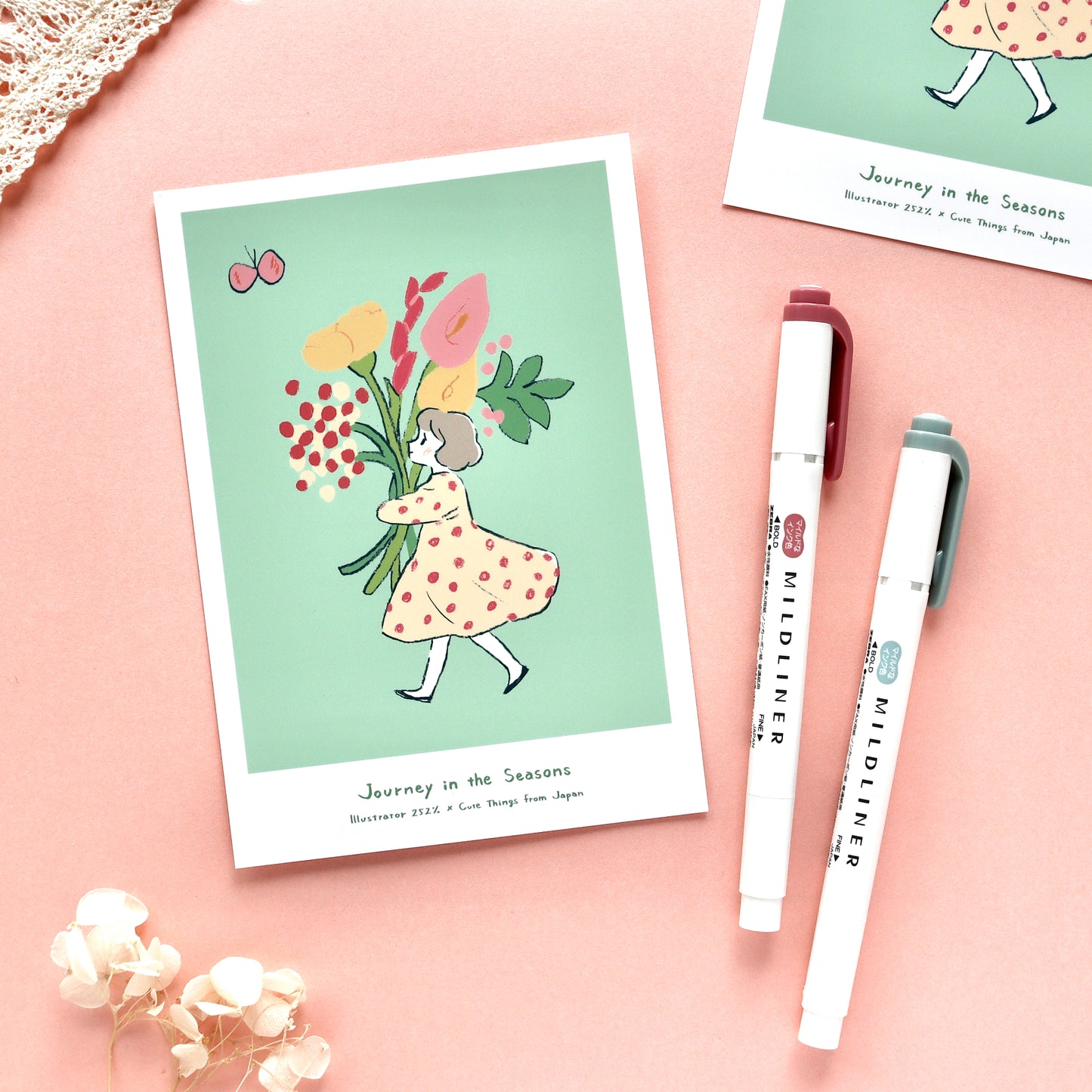 CTFJ x 252% / Postcard - Flower Girl