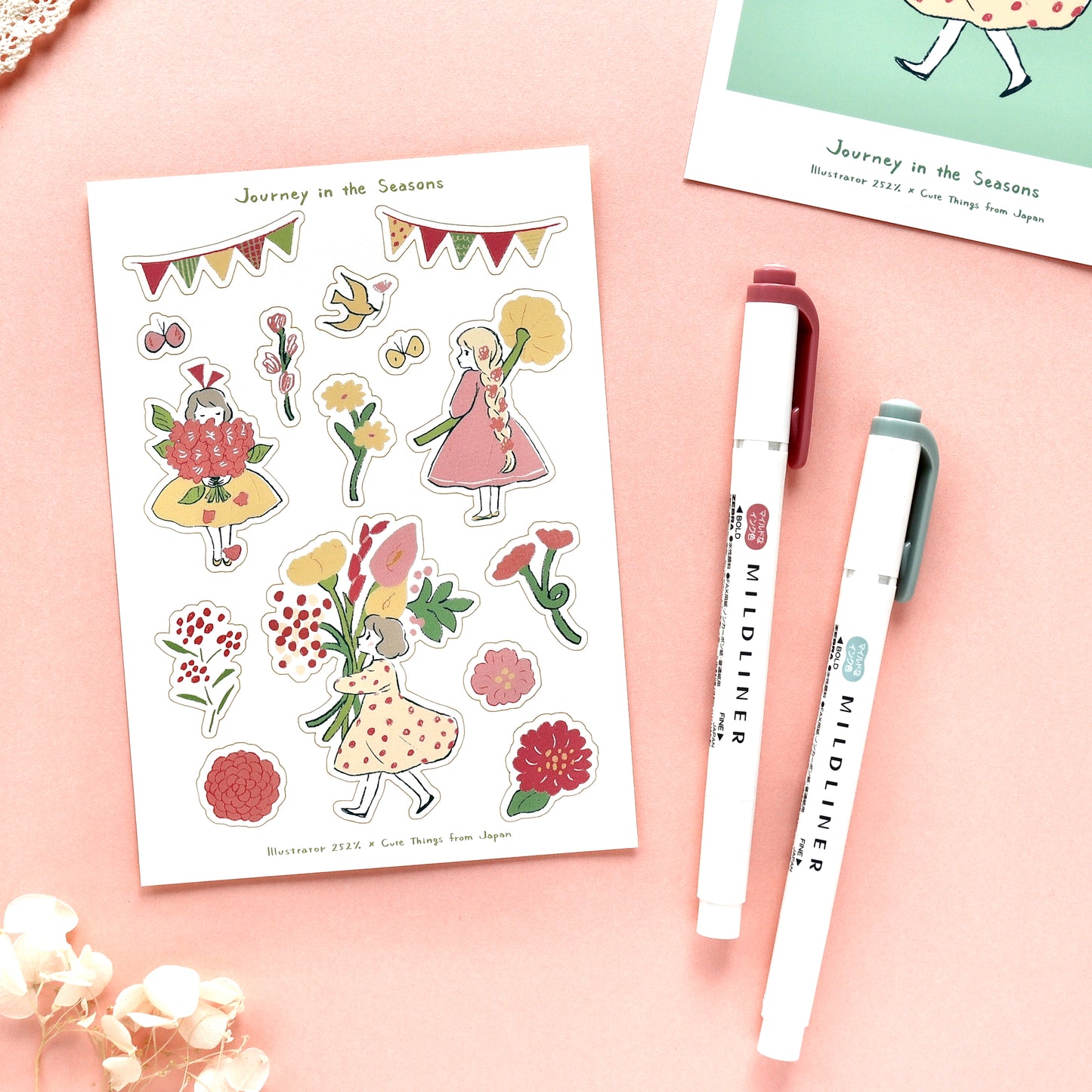 CTFJ x 252% / Stickers - Flower Girl