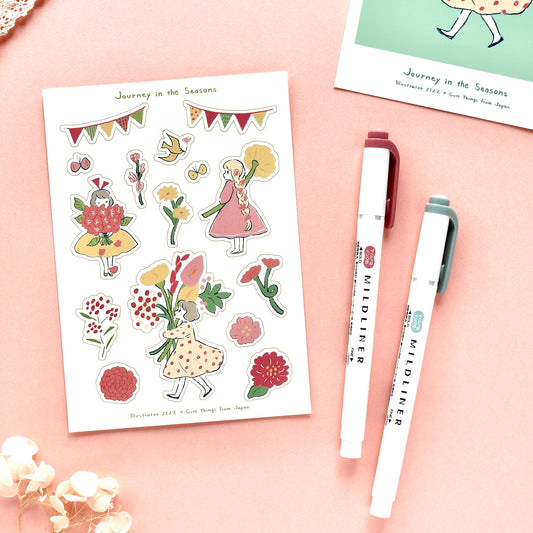CTFJ x 252% / Stickers - Flower Girl