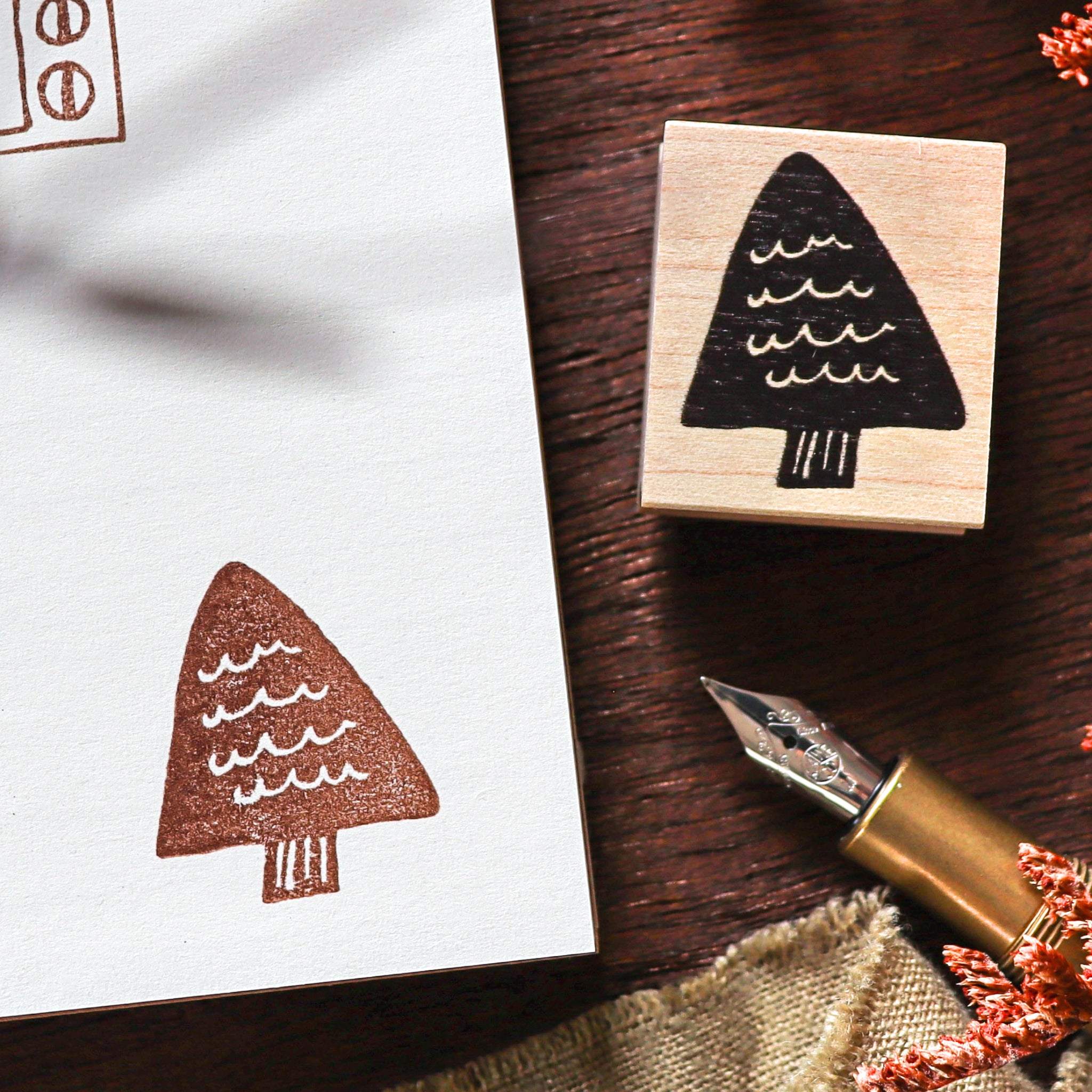 tree rubber stamp Hankodori / Rubber Stamp