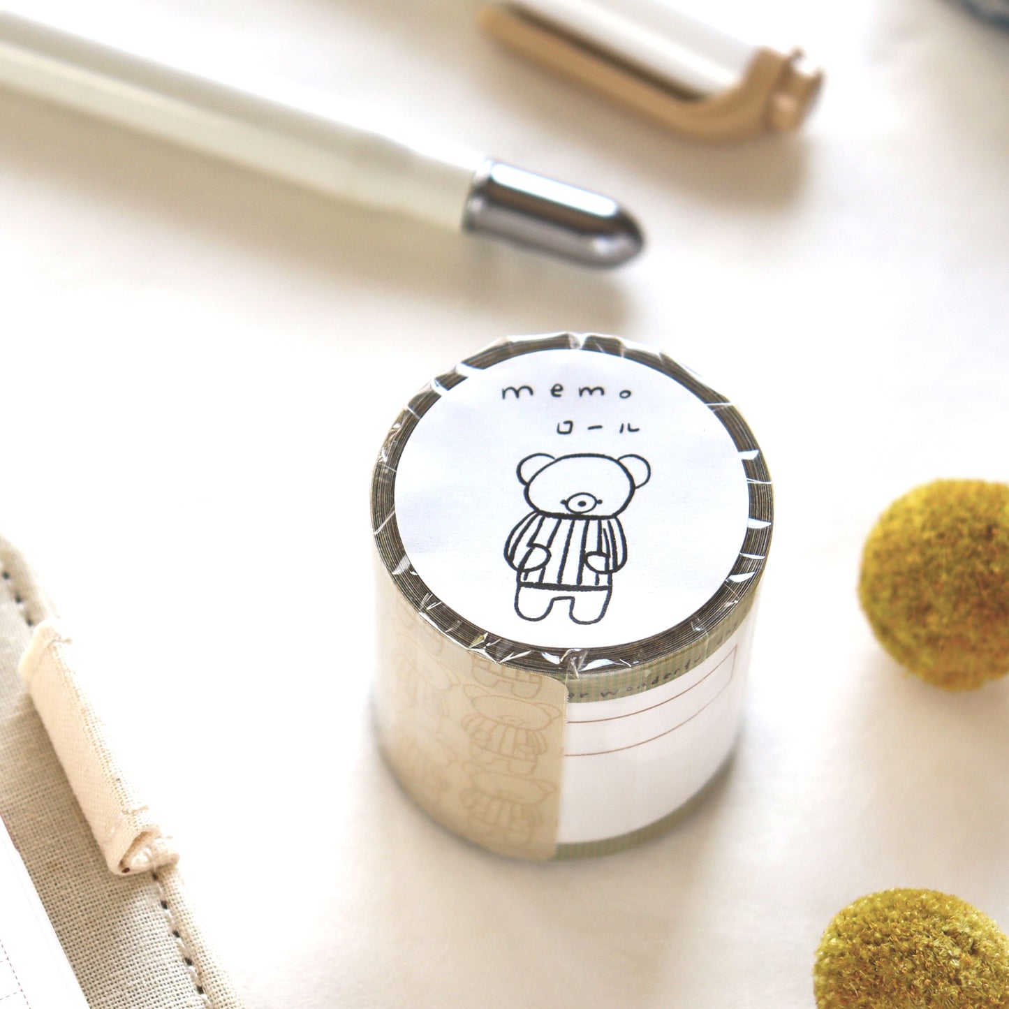 Ranmyu / Roll Sticky Note - Bear's Memo