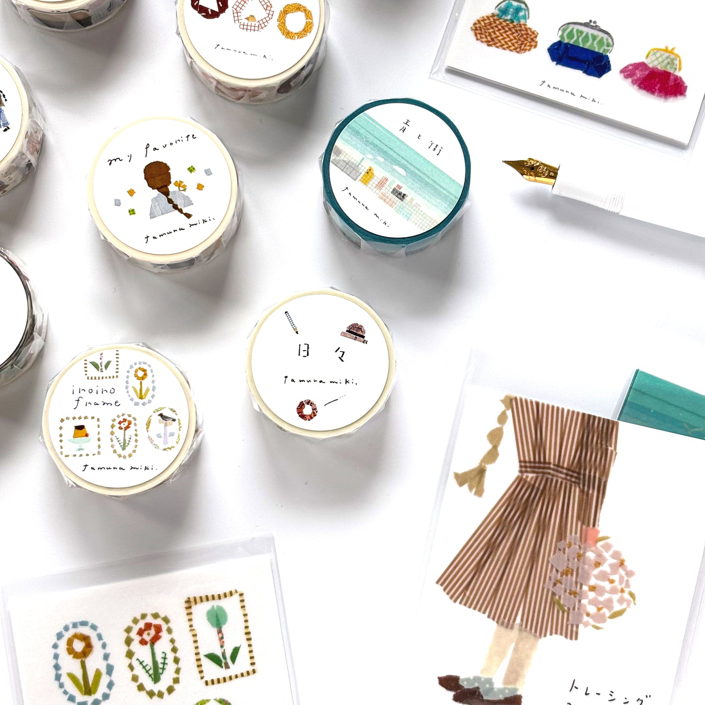 Miki Tamura / Washi Tape - Blue & Town