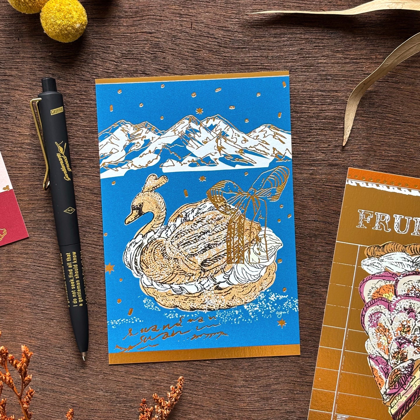 Aya Inoue / Postcard - Swan
