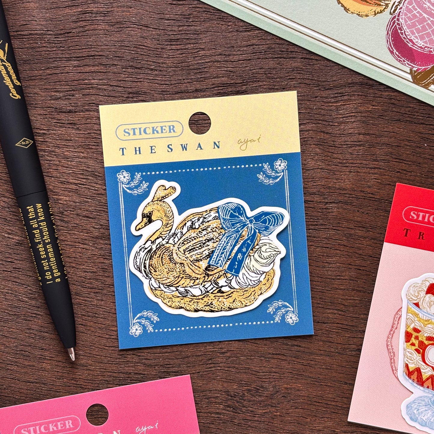 Aya Inoue / Vinyl Sticker - Swan