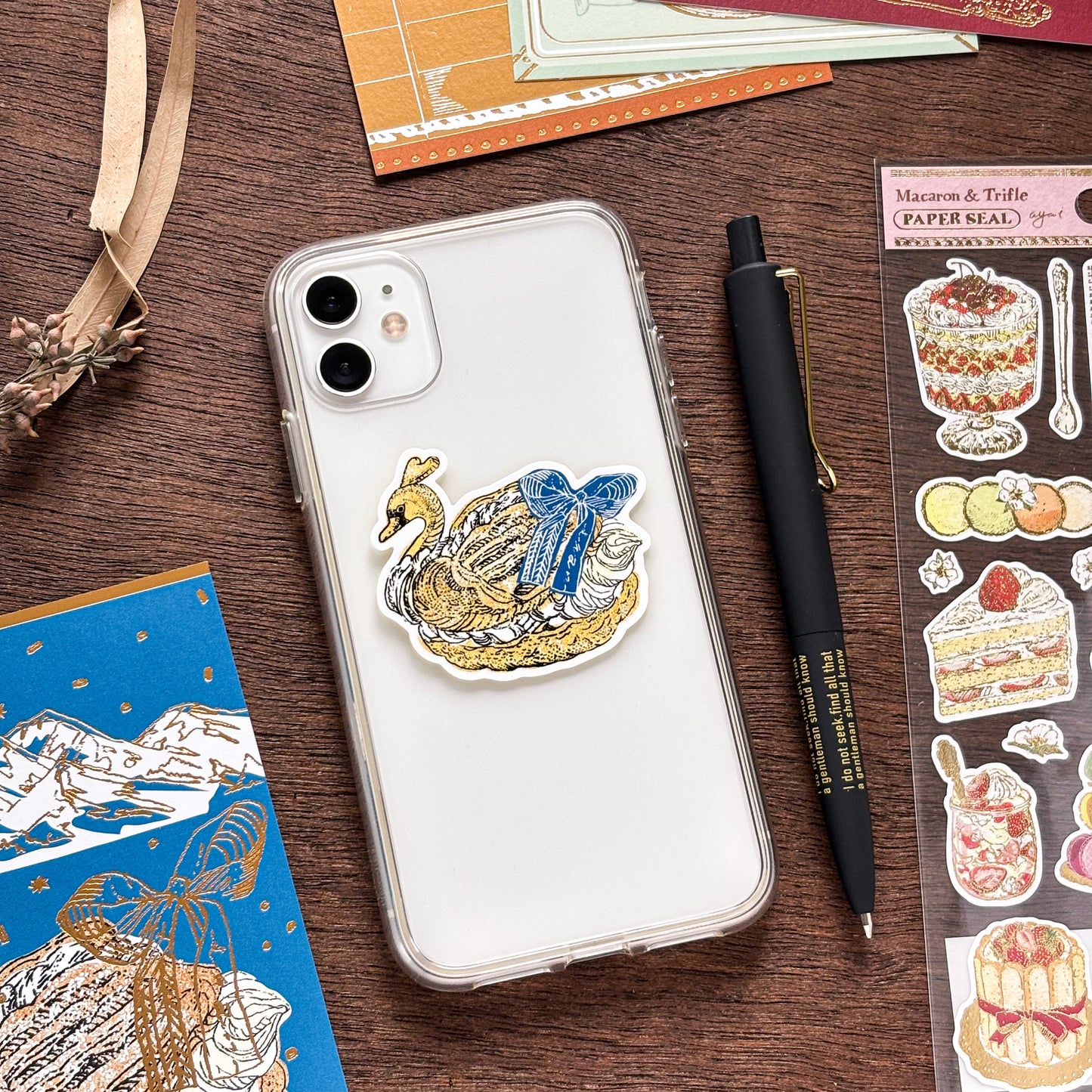 Aya Inoue / Vinyl Sticker - Swan