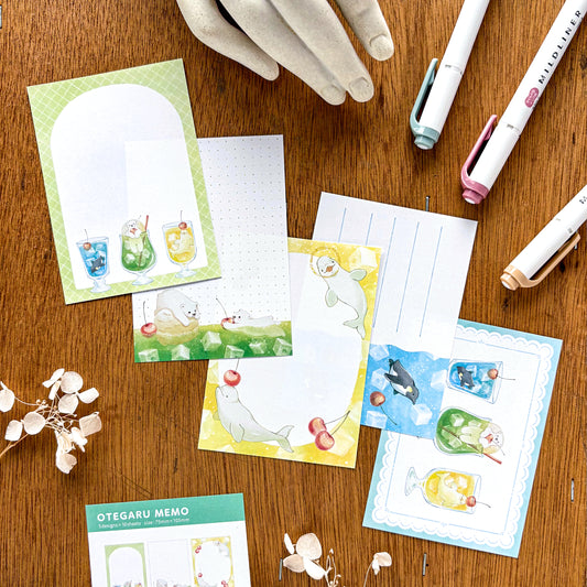 NATSUNOKA / Memo Pad - Animal Soda