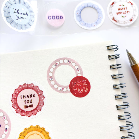 Wakumo Frame Stickers - Circle (Message)