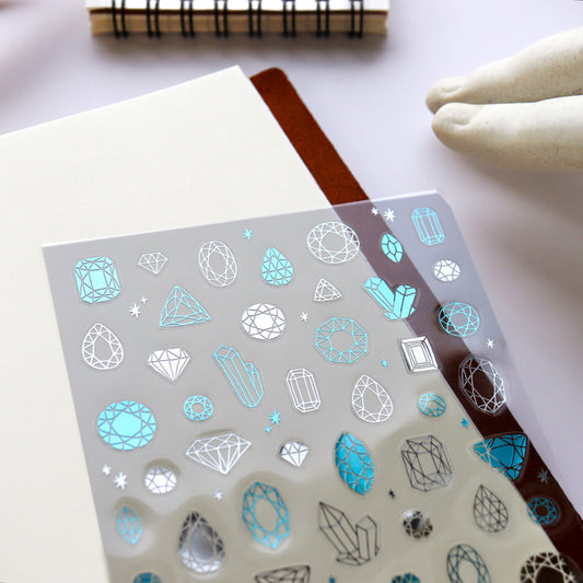 Clear Shiny Stickers - Jewel