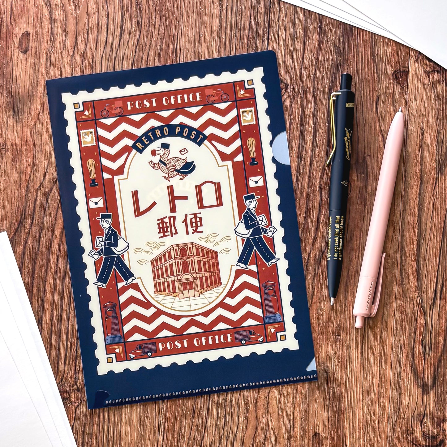 Obi1 / Clear Folder - Retro Post (A5 Size)