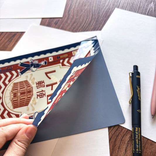 Obi1 / Clear Folder - Retro Post (A5 Size)