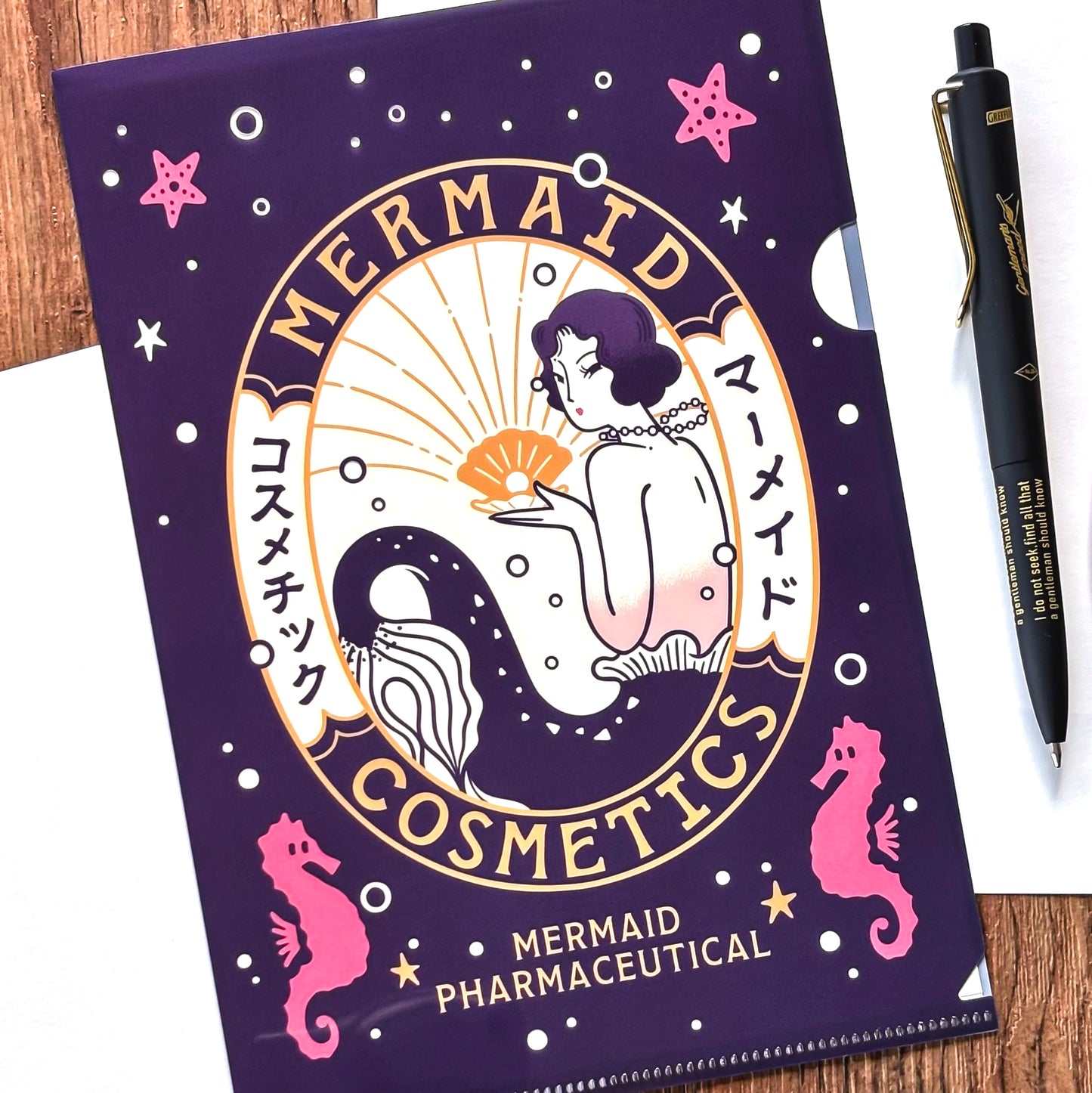 Obi1 / Clear Folder - Mermaid Cosmetics (A5 Size)