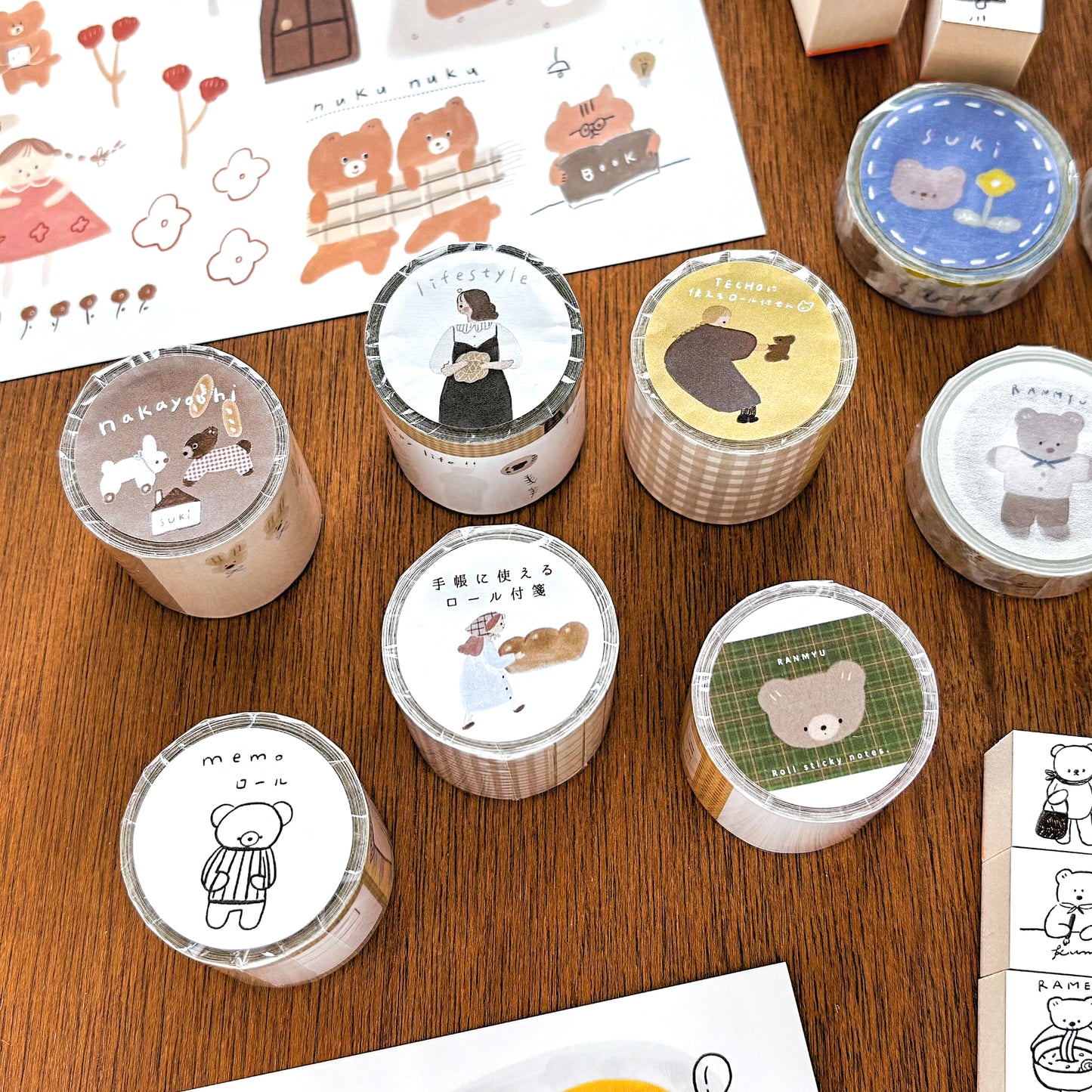 Ranmyu / Roll Sticky Note - For Your Planner