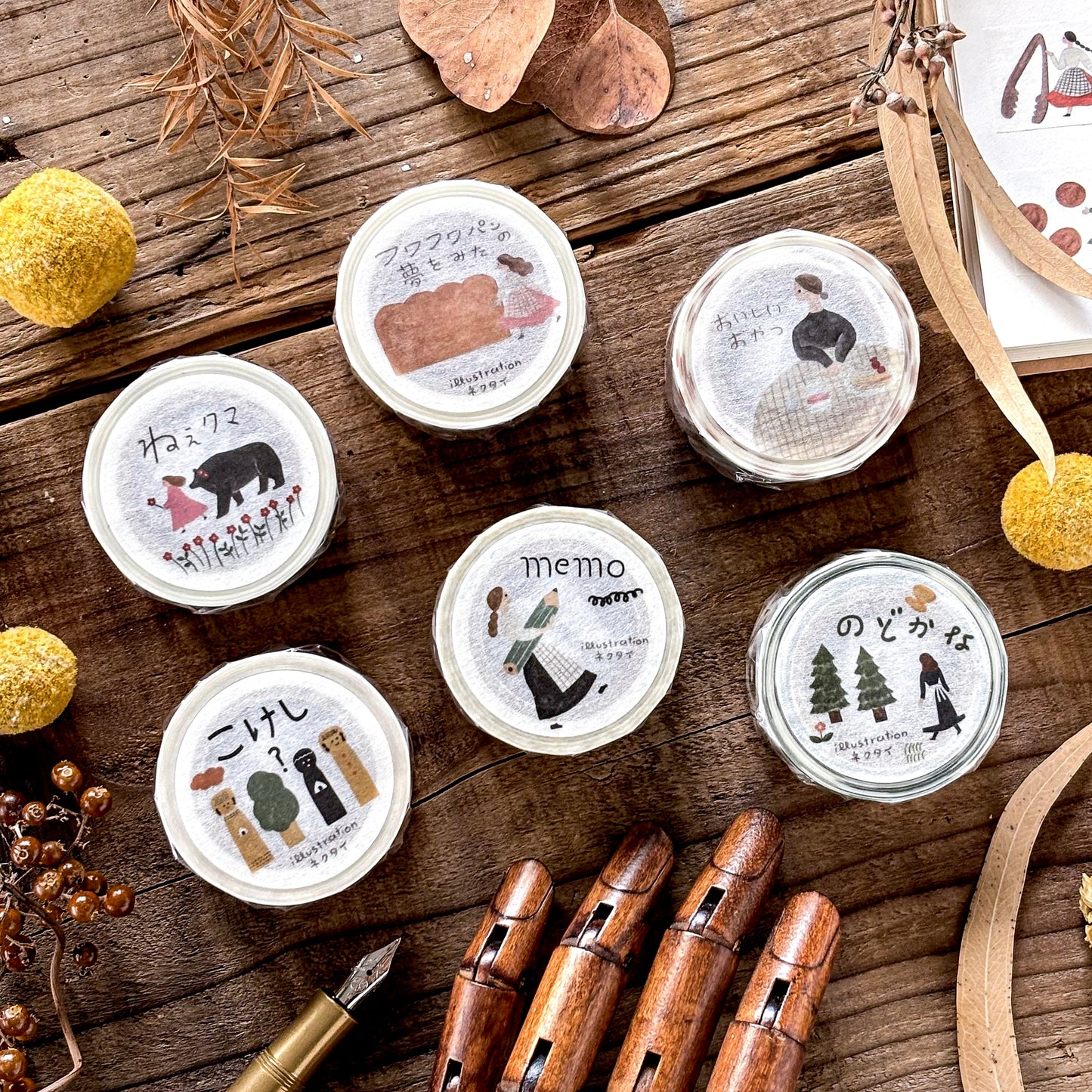 Necktie / Washi Tape - Kokeshi