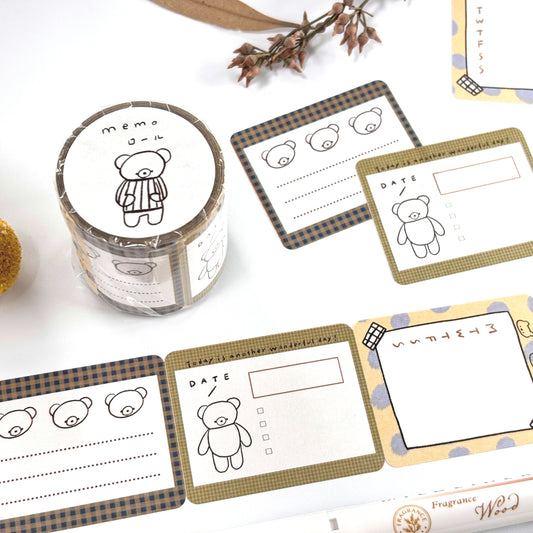 Ranmyu / Roll Sticky Note - Bear's Memo