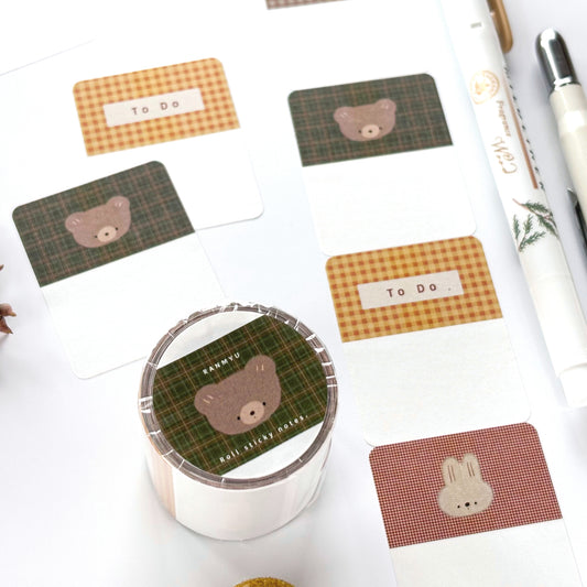 Ranmyu / Roll Sticky Note - Bear