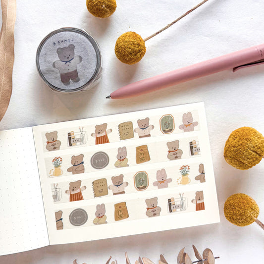 Ranmyu / Washi Tape - Happy Bears