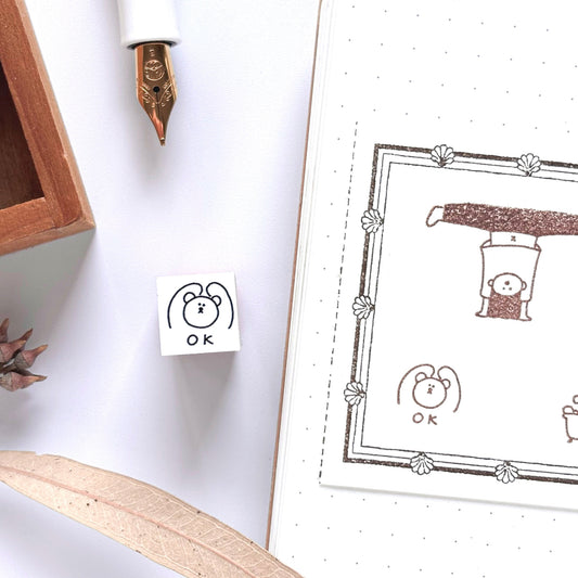 Peppoko / Mini Rubber Stamp - OK