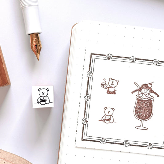 Peppoko / Mini Rubber Stamp - Take a Break