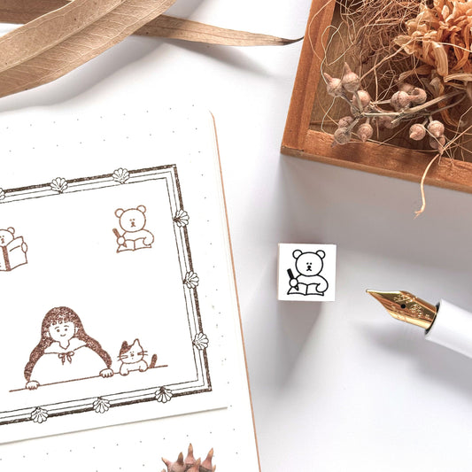 Peppoko / Mini Rubber Stamp - Study